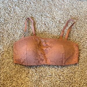 Auden Lace Bandeau Bralette in Dusty Rose